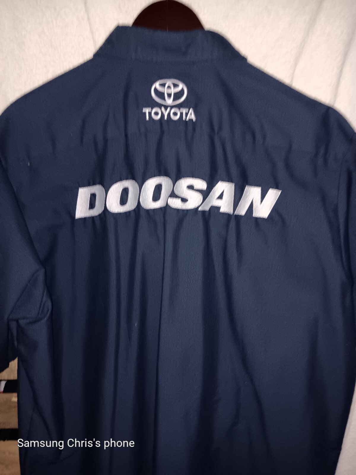 Doosan Pit Crew Work Shirt, XXL & adjustable hook & loop Strap Hat