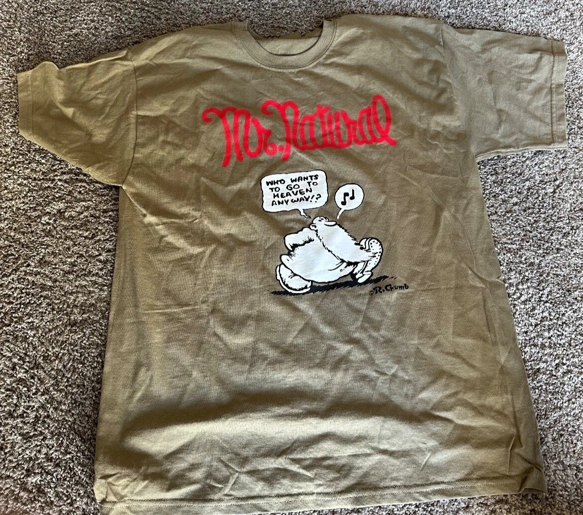 Vintage Mr. Natural R.Crumb Short Sleeve Beige S to 5XL Shirt CK045