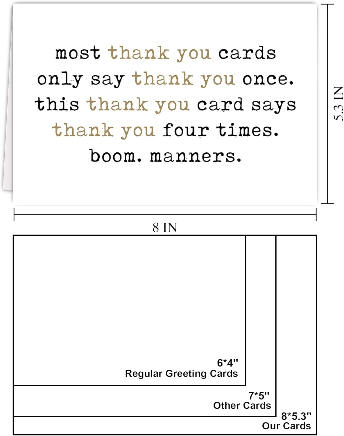 Funny & Sarcastic Thank You Card, Humorous Thank You Card for Doctor Nurse Teach