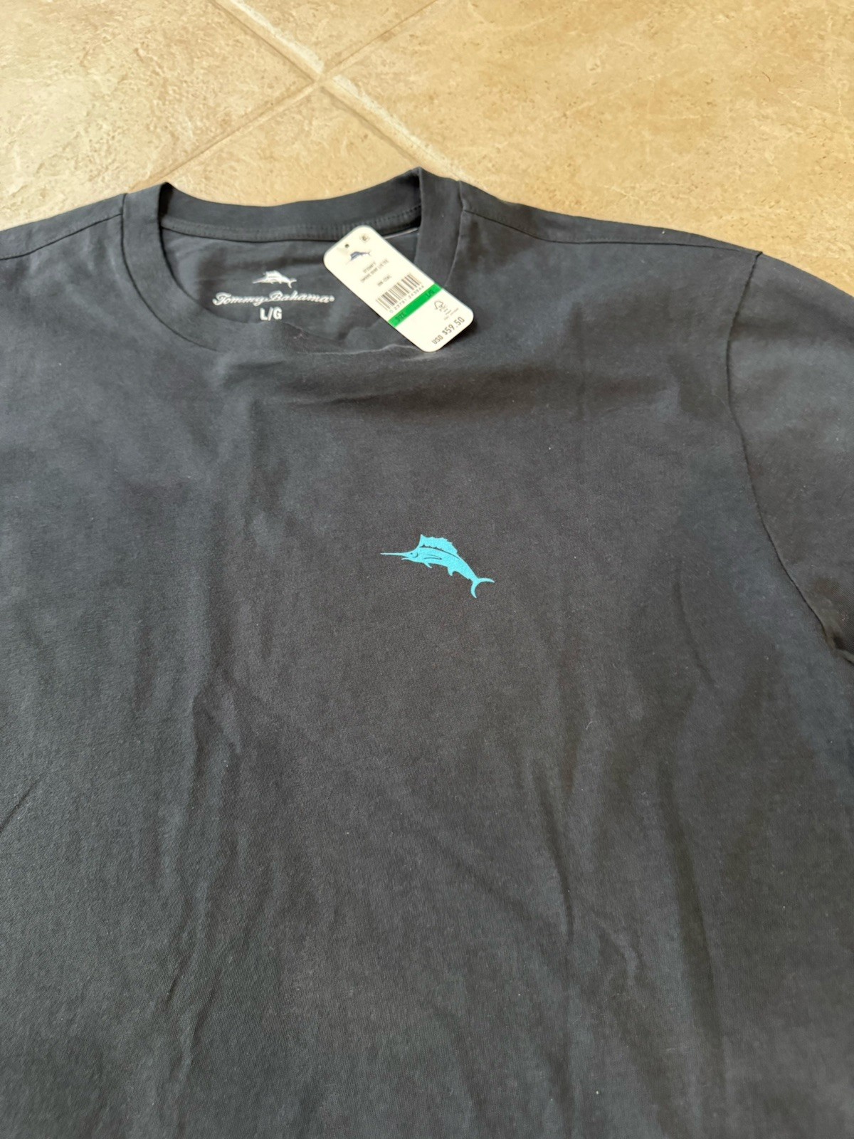 Tommy Bahama Longsleeve LS Tee Shirt Ombré Surf Coal ST226817 LS Large $59