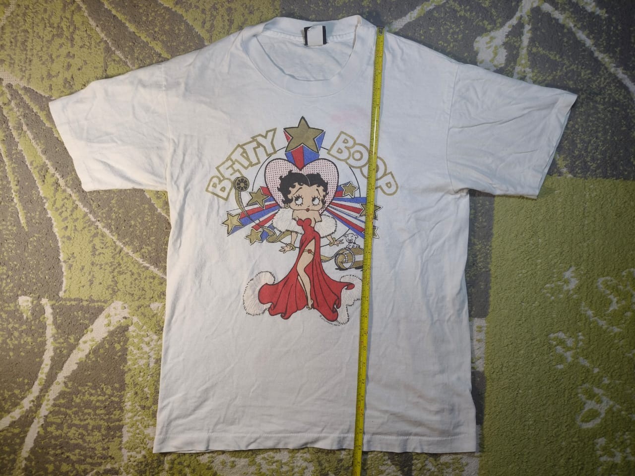 Vtg 90s Betty Boop Star Graphic Tee Diamond Dust Michael T-Shirts USA Sz Medium