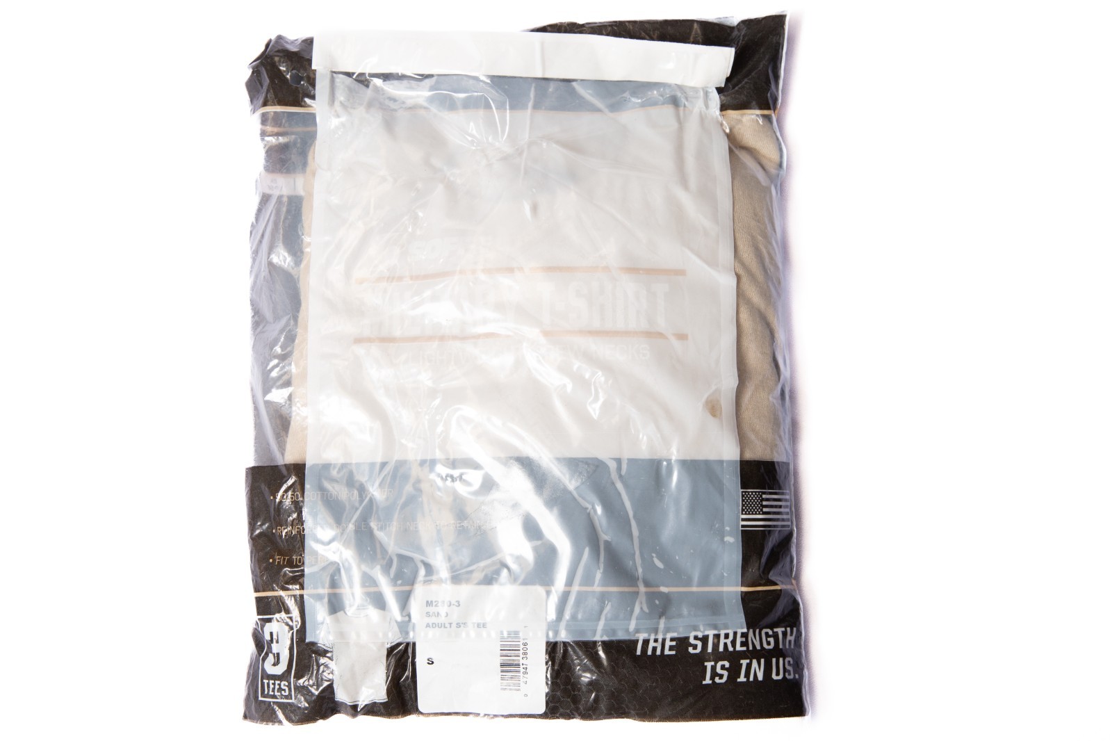 Soffe 3-PACK Military Men’s T-Shirts Tan Sand Small M280-3