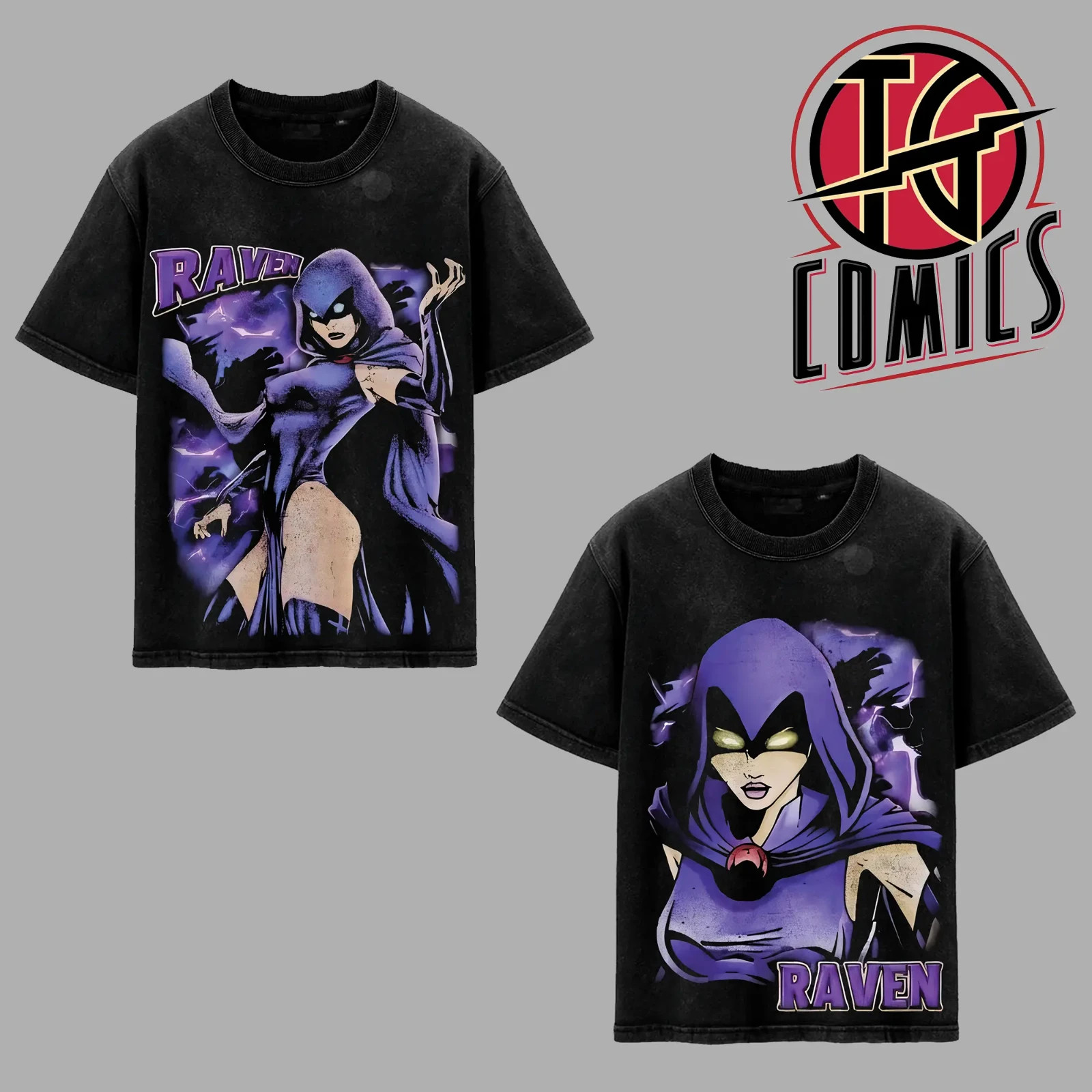 Raven Teen T-Shirt, Character Comics TV Series Graphic Design Unisex