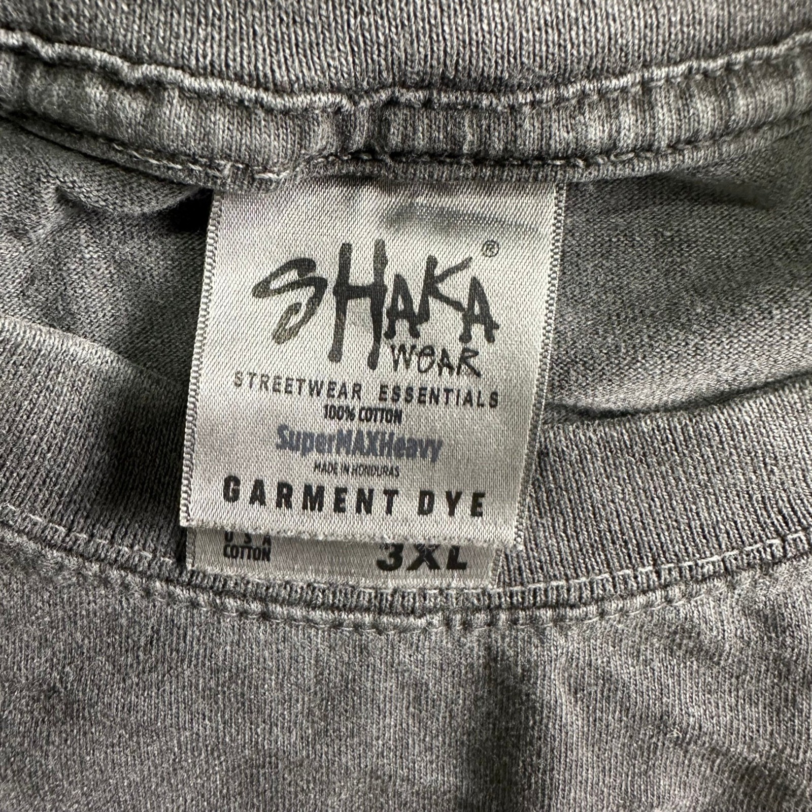 Shaka Wear T-Shirt Mens Size 3XL Gray NBA Finals 2023 Garment Dye Heavyweight