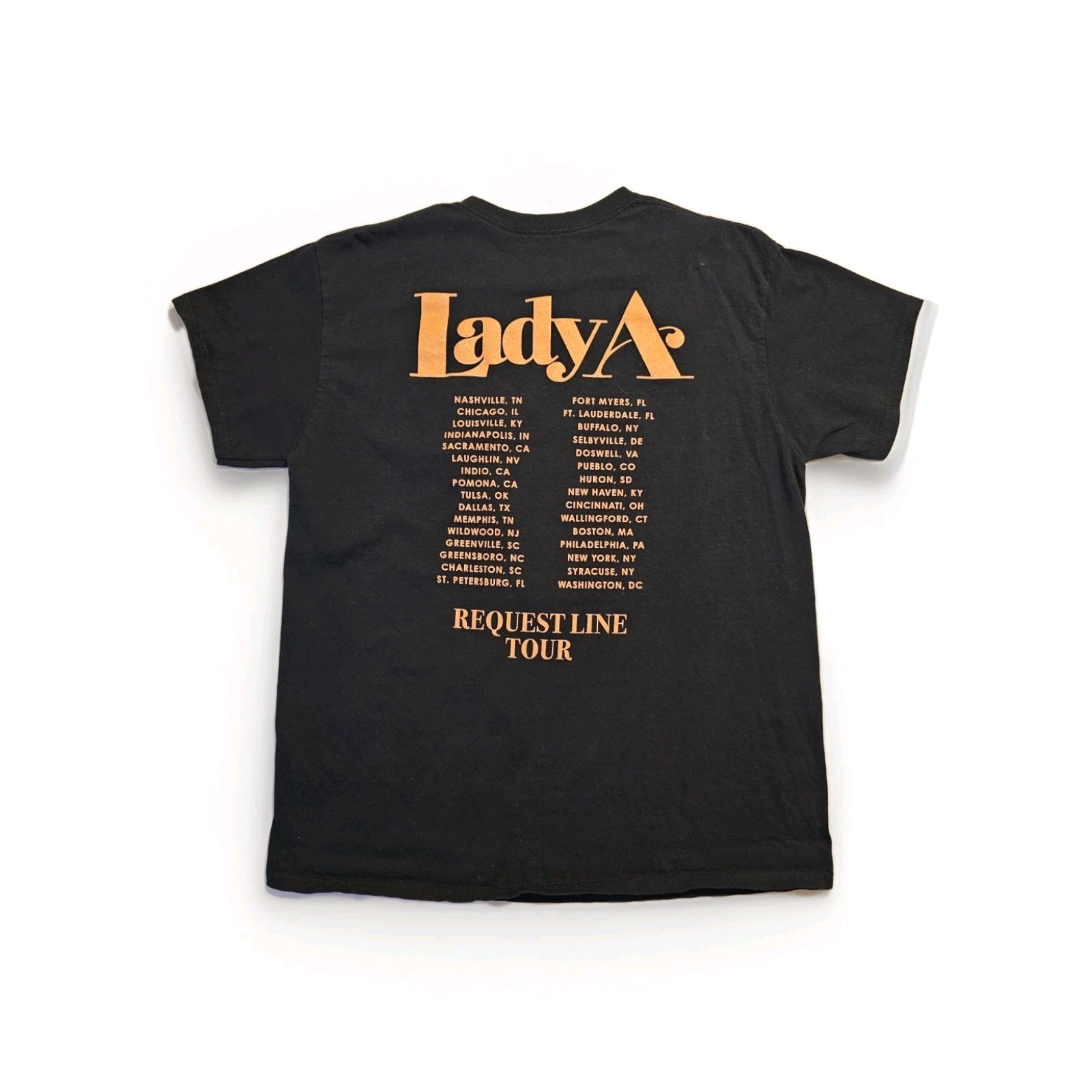 Lady Antebellum Black 2023 Country Music Request Line Tour Merch Large T-Shirt