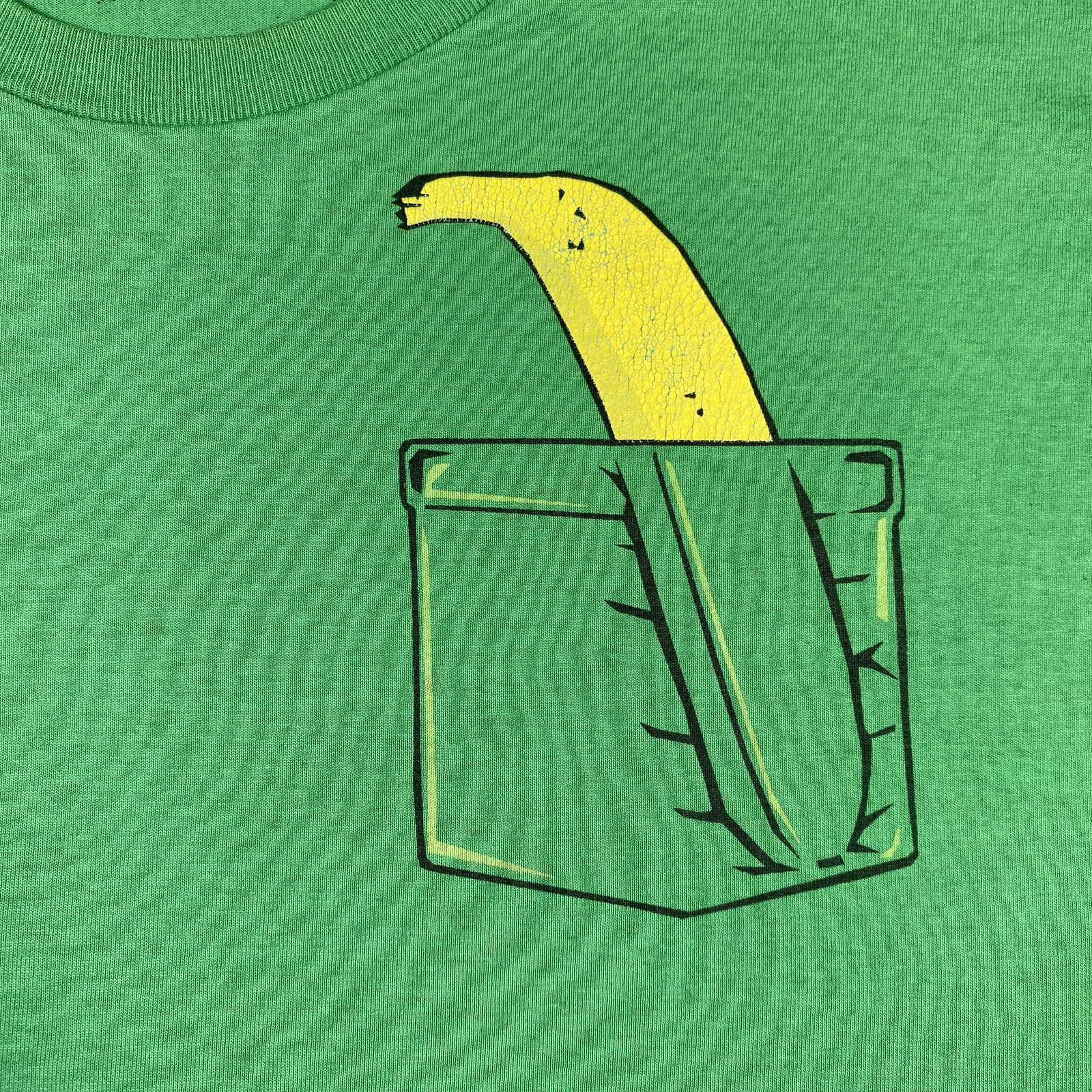 Generic Men’s Graphic Tee Shirt Green Banana Pocket Funny Casual Comfort