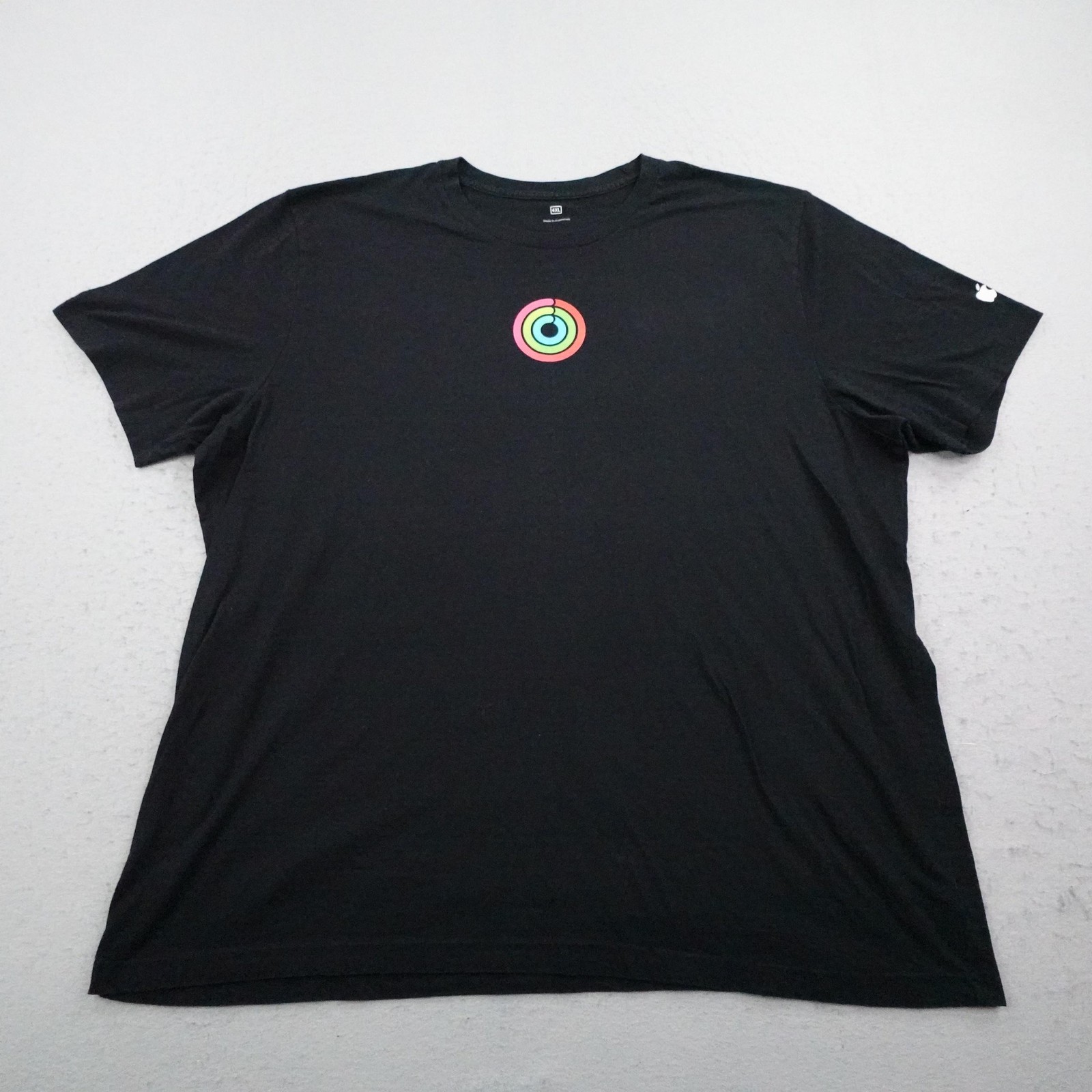 Apple Shirt Mens 4XL Black Close The Rings Challenge 1.0 Fitness Employee Tee