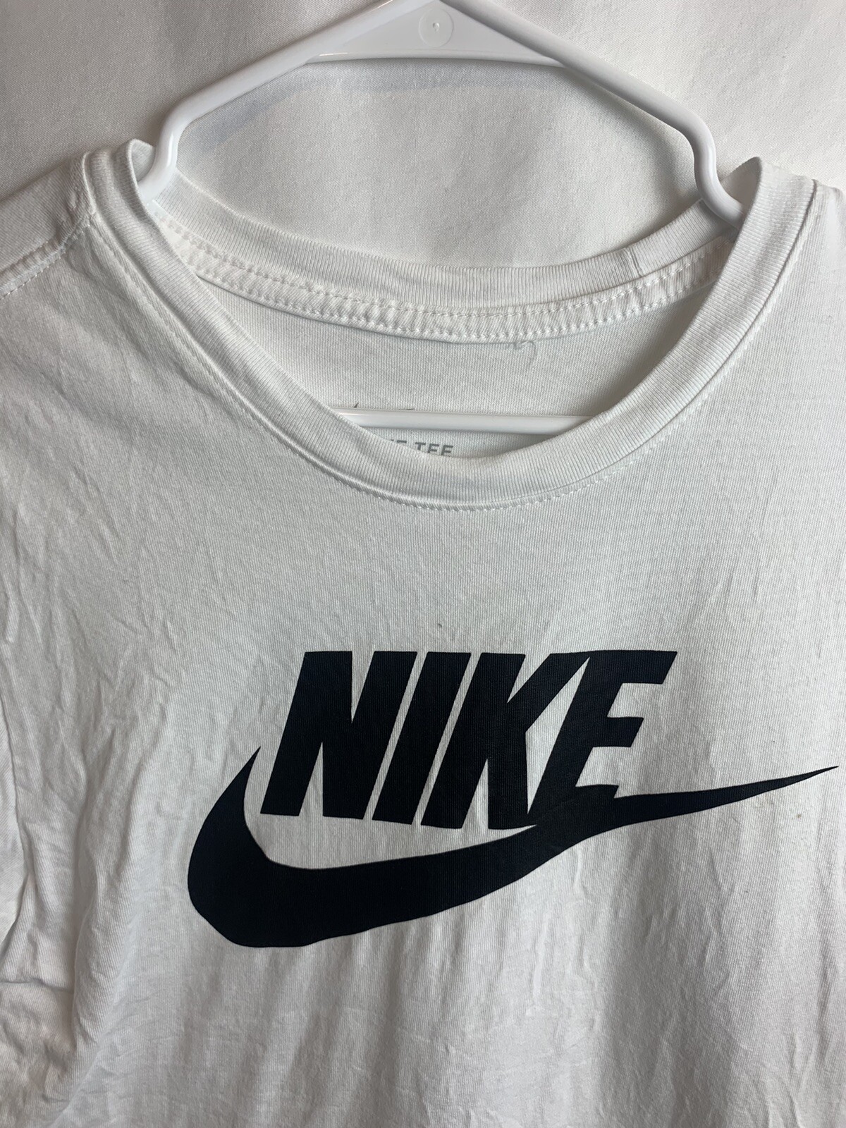 Nike Men’s Sportswear Tee Icon Futura White/Black T-Shirts AR5004-101