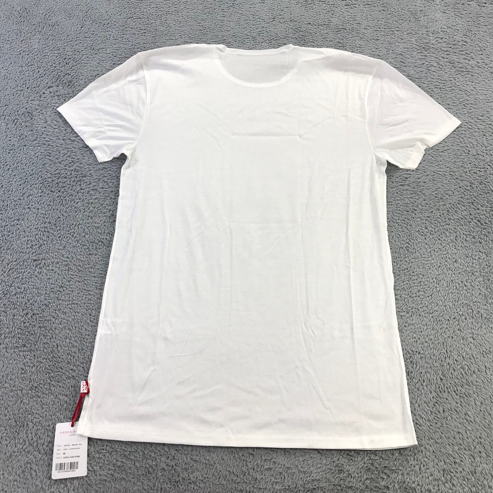 Derek Rose Shirt Mens Medium Cotton Stretch T Shirt White PJ Top $115 a34