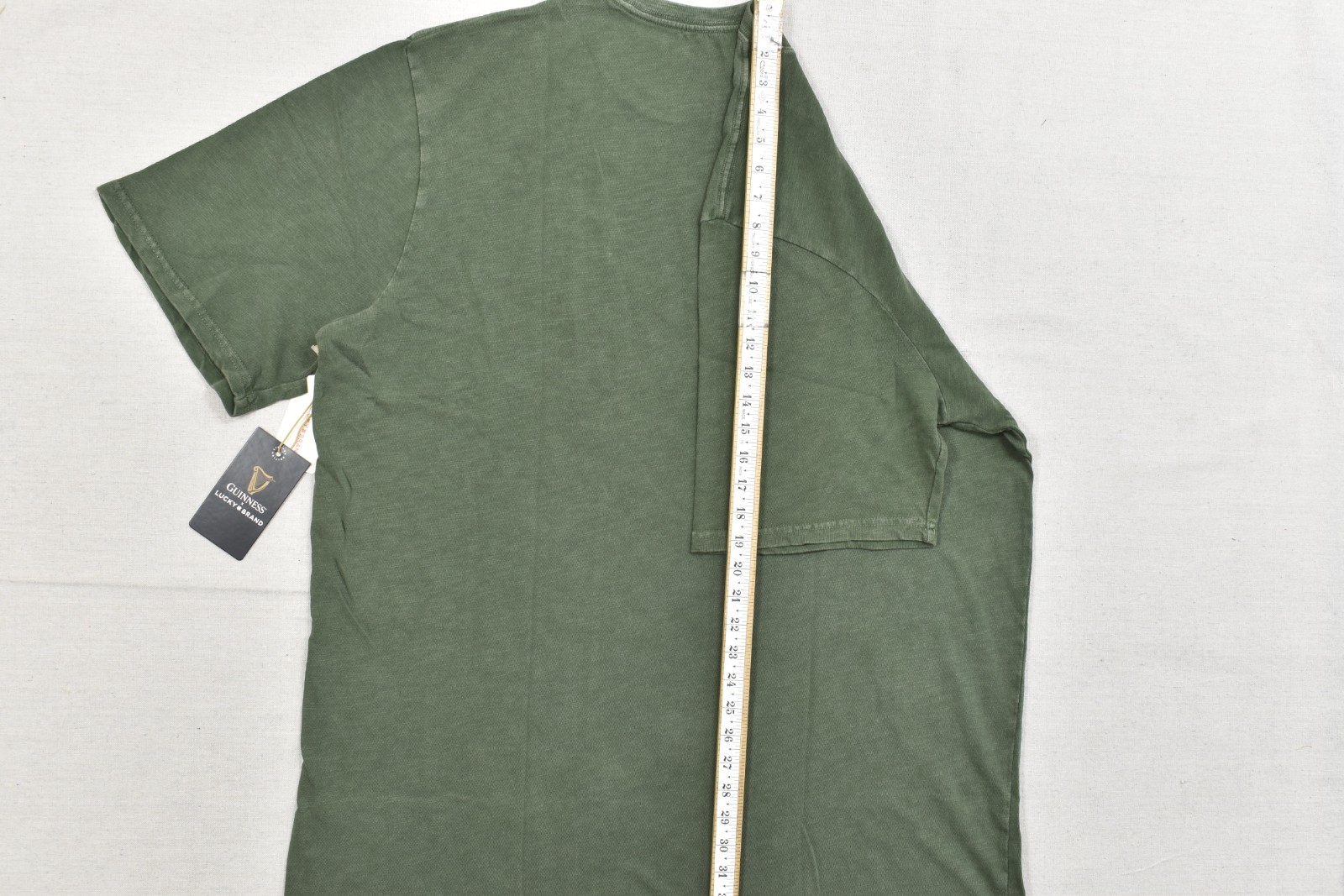Lucky Brand Men’s Guinness Harp Tee Short Sleeve Green Crew Neck Size 2XLT NEW