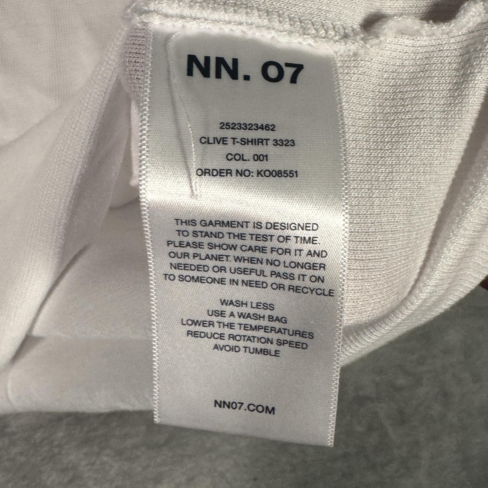 NN. 07 Shirt Mens XL White Clive Waffle Knit Lightweight Crewneck T-Shirt Tee