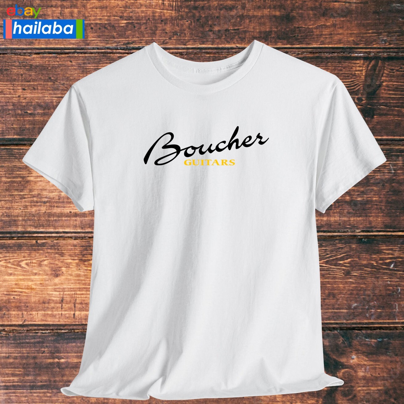 Boucher Guitars Logo Shirt Black/Navy/Grey/White/Orange T-Shirt S-5XL
