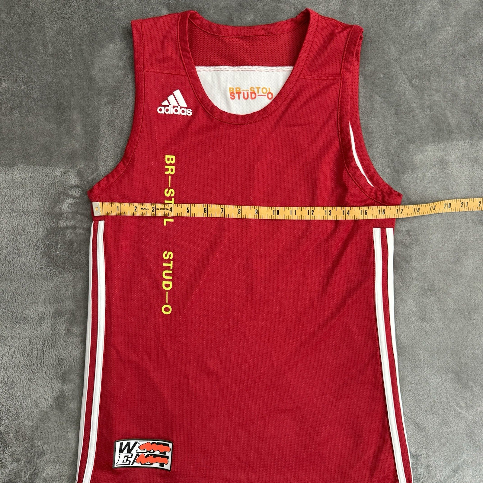 Adidas Streetball Jersey Men’s Large? Red White Reversible Basketball Shirt Tank