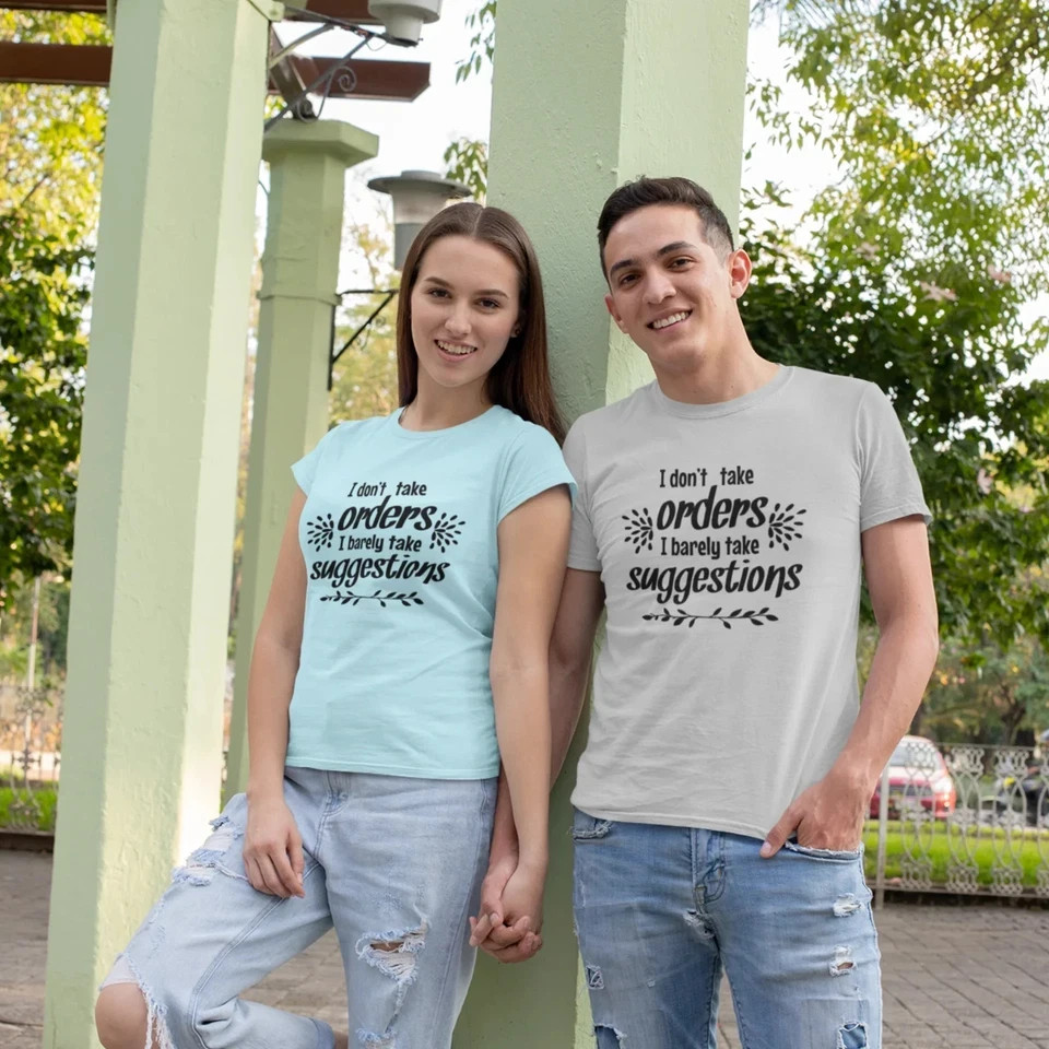 Unisex Graphic Tee | Classic Fit Funny Text Print Round Neck Comfy Humour TShirt