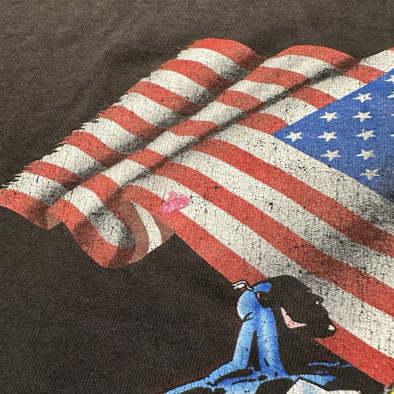 Vintage Captain America T Shirt Mens L Black Short Sleeve Marvel Comics Rare 90s