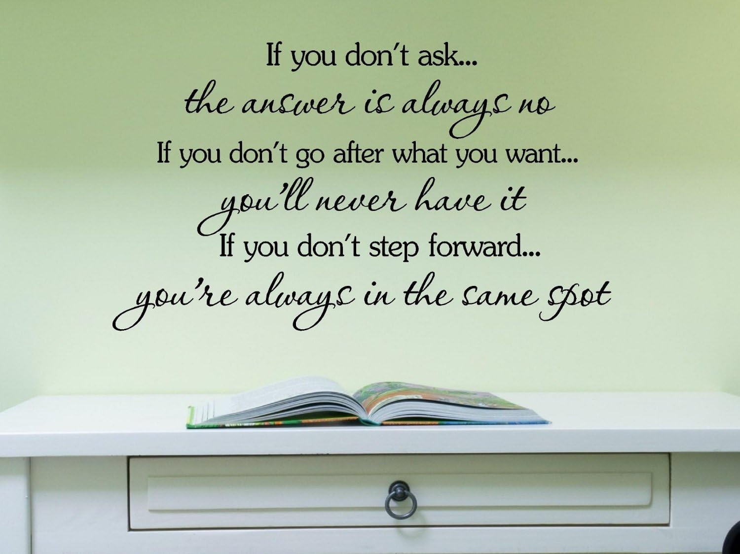 If You Don’T Ask, the Answer Is Always No. If You Don’T Go after What You Want,
