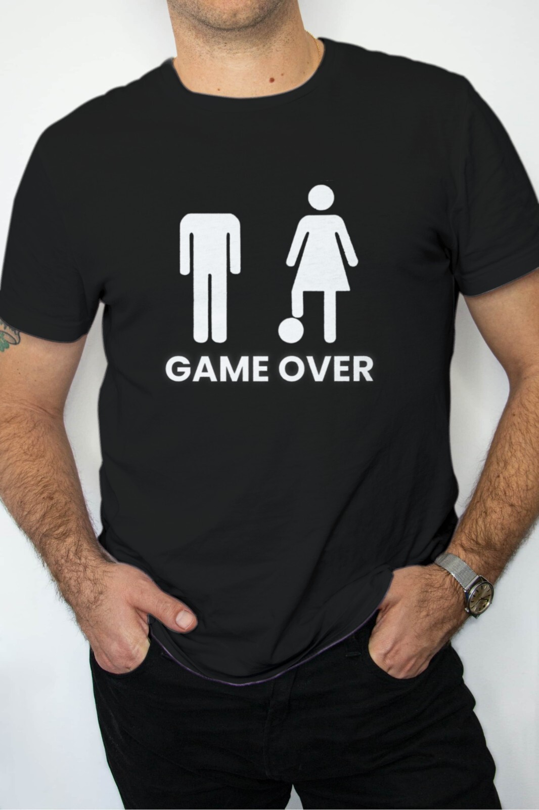 BLACK Mens Funny T-Shirts Sarcastic Novelty Joke T-Shirt Black Tee Shirt Top 4