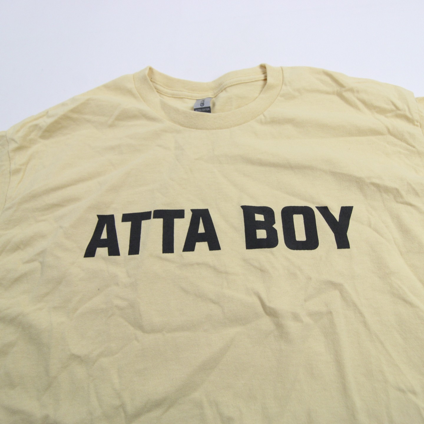 Gildan Ultra Cotton Short Sleeve Shirt Men’s Cream New without Tags L