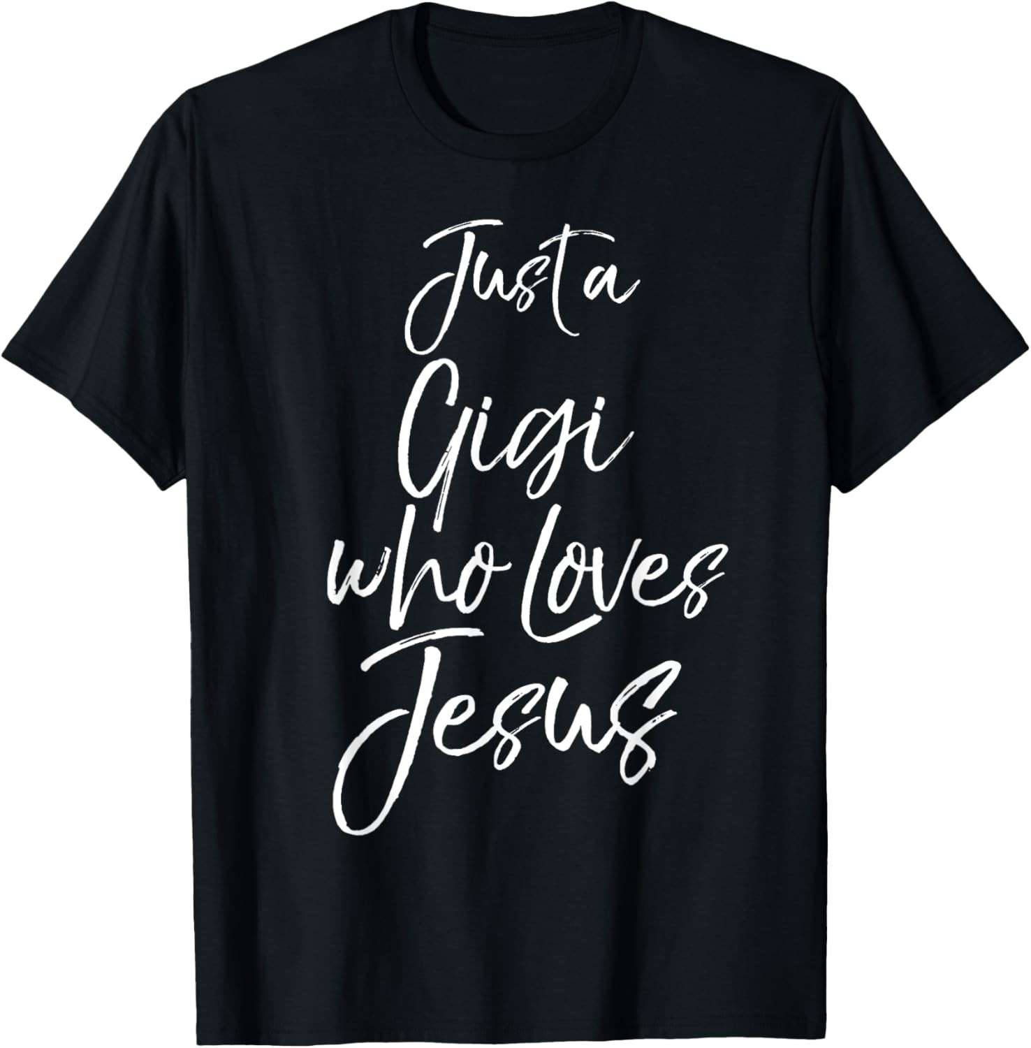 Cute Christian Mother’s Day Gift Just a Gigi who Loves Jesus T-Shirt