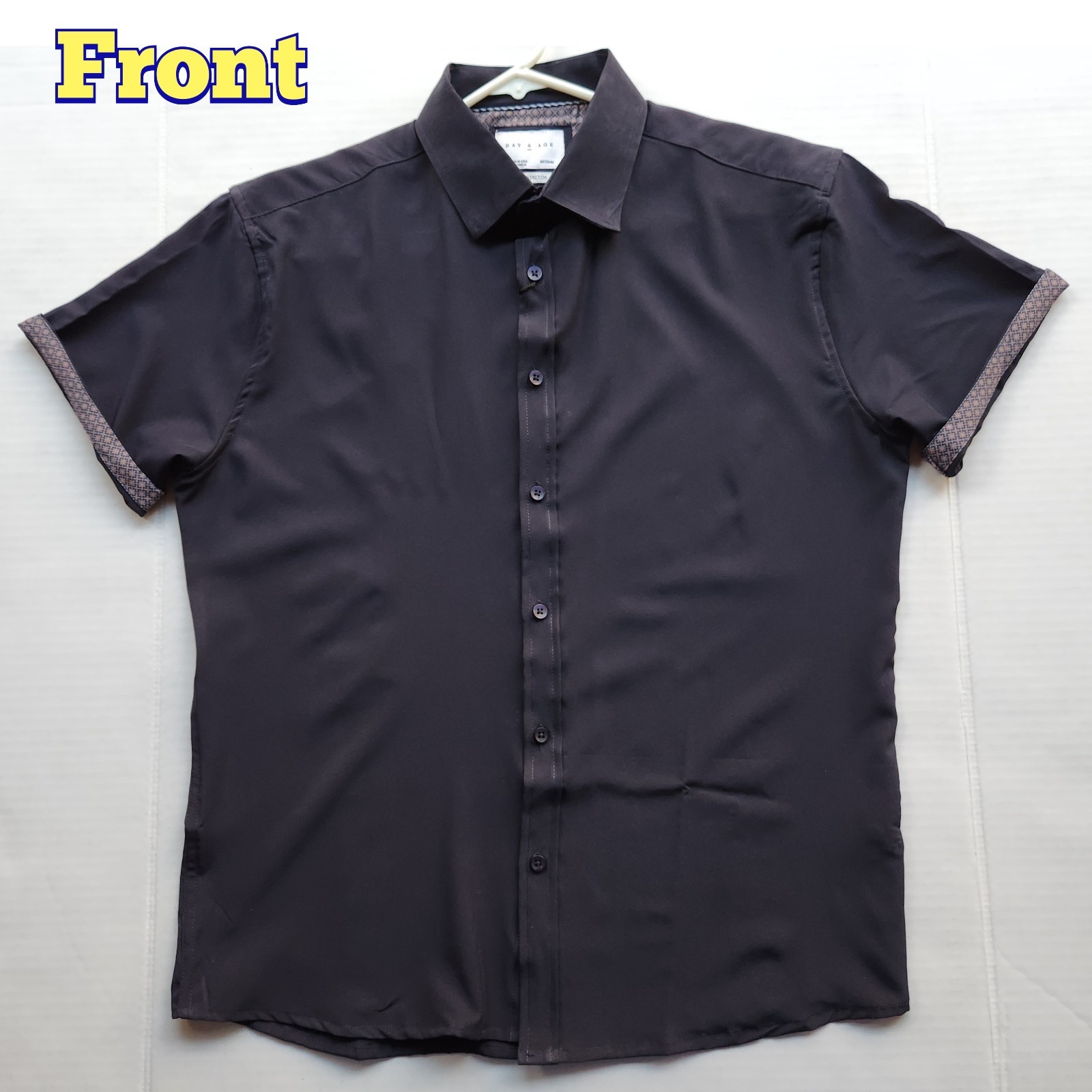 Day & Age Men’s Apparel w-way Stretch Black Polo Shirt – Size: Medium