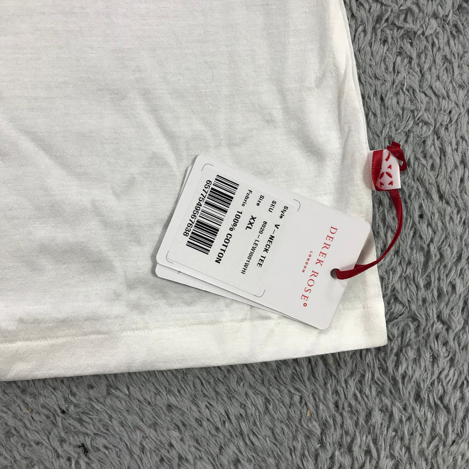 Derek Rose Shirt Mens 2XL XXL London T-Shirt $ 115 Short Sleeve Tee Pure Cotton