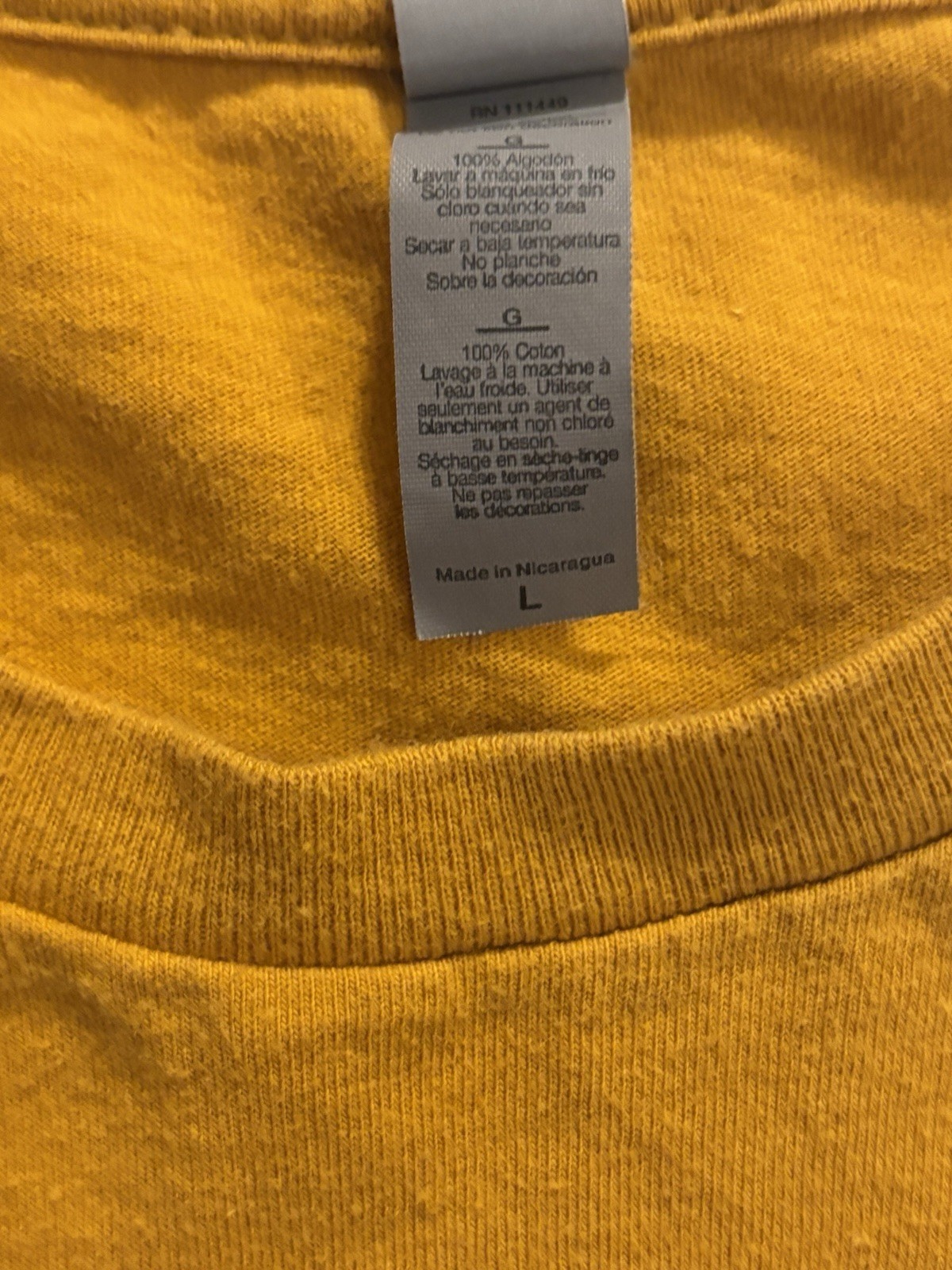 Charley Crockett Sings The Valley Mustard Yellow Tee Shirt Size L Country Rare