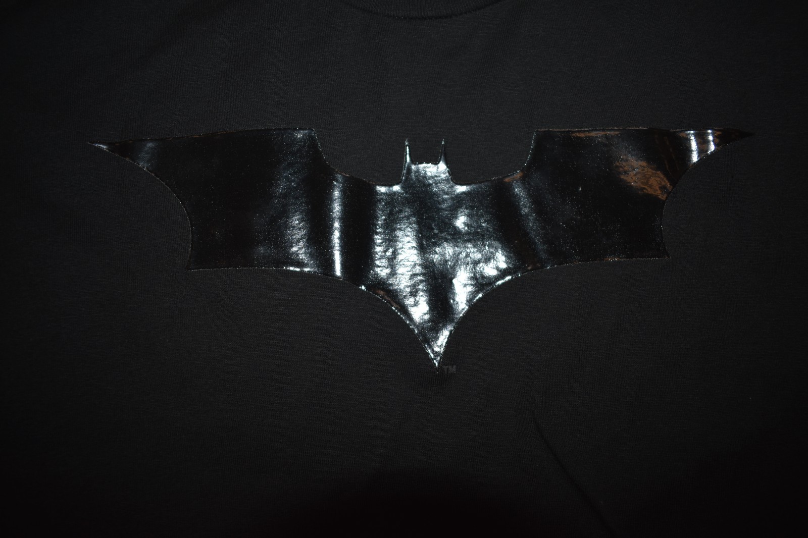 The Dark Knight Mens Batman Tonal Black Shirt New S-3XL