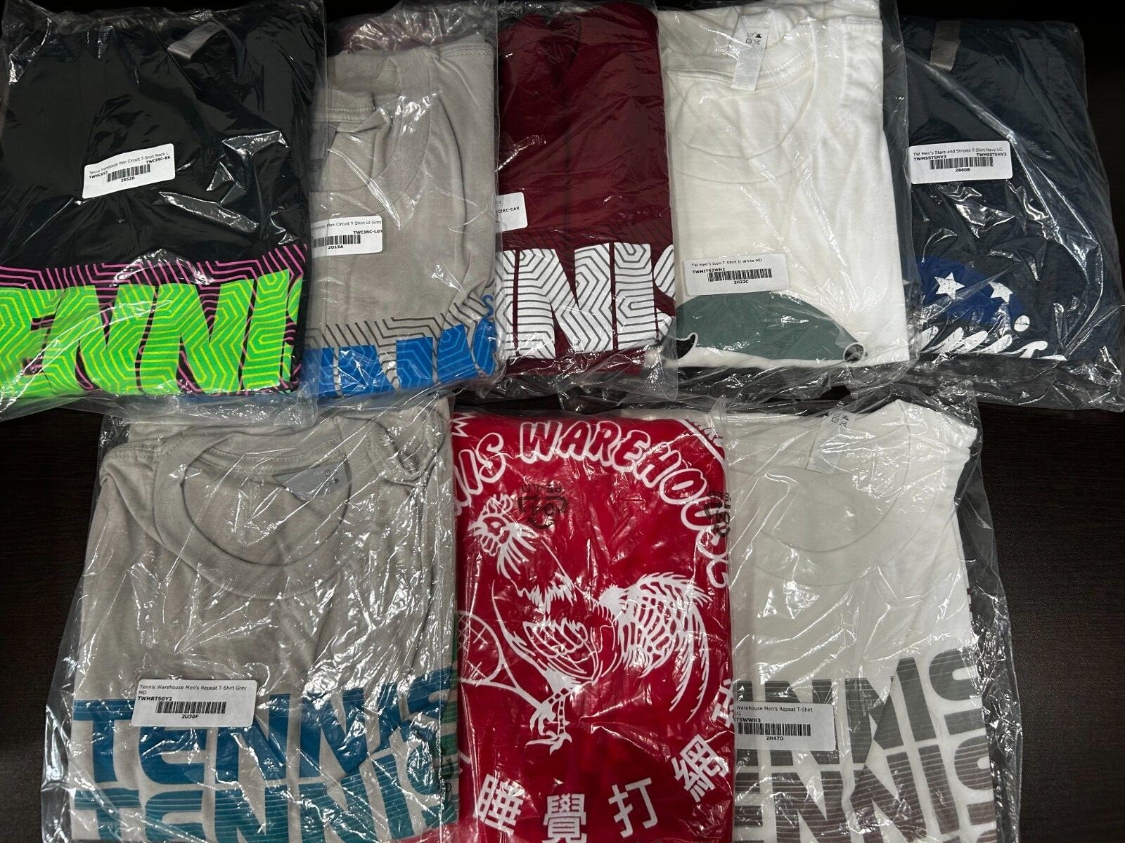 Tennis Warehouse Men Circuit T-Shirts Many Styles Colors Size Large Next Level