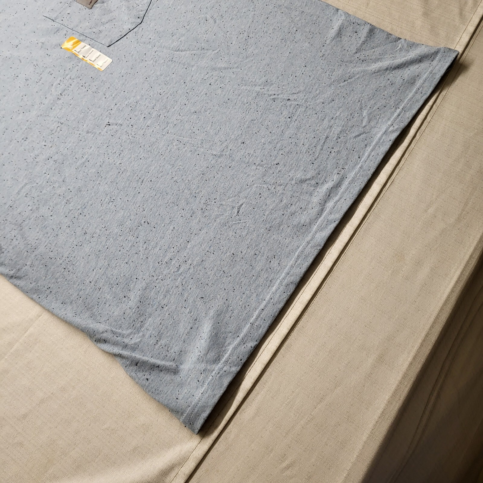 New Carhartt Pocket T shirt Mens Large Loose Fit Blue Short Sleeve Cotton Blend