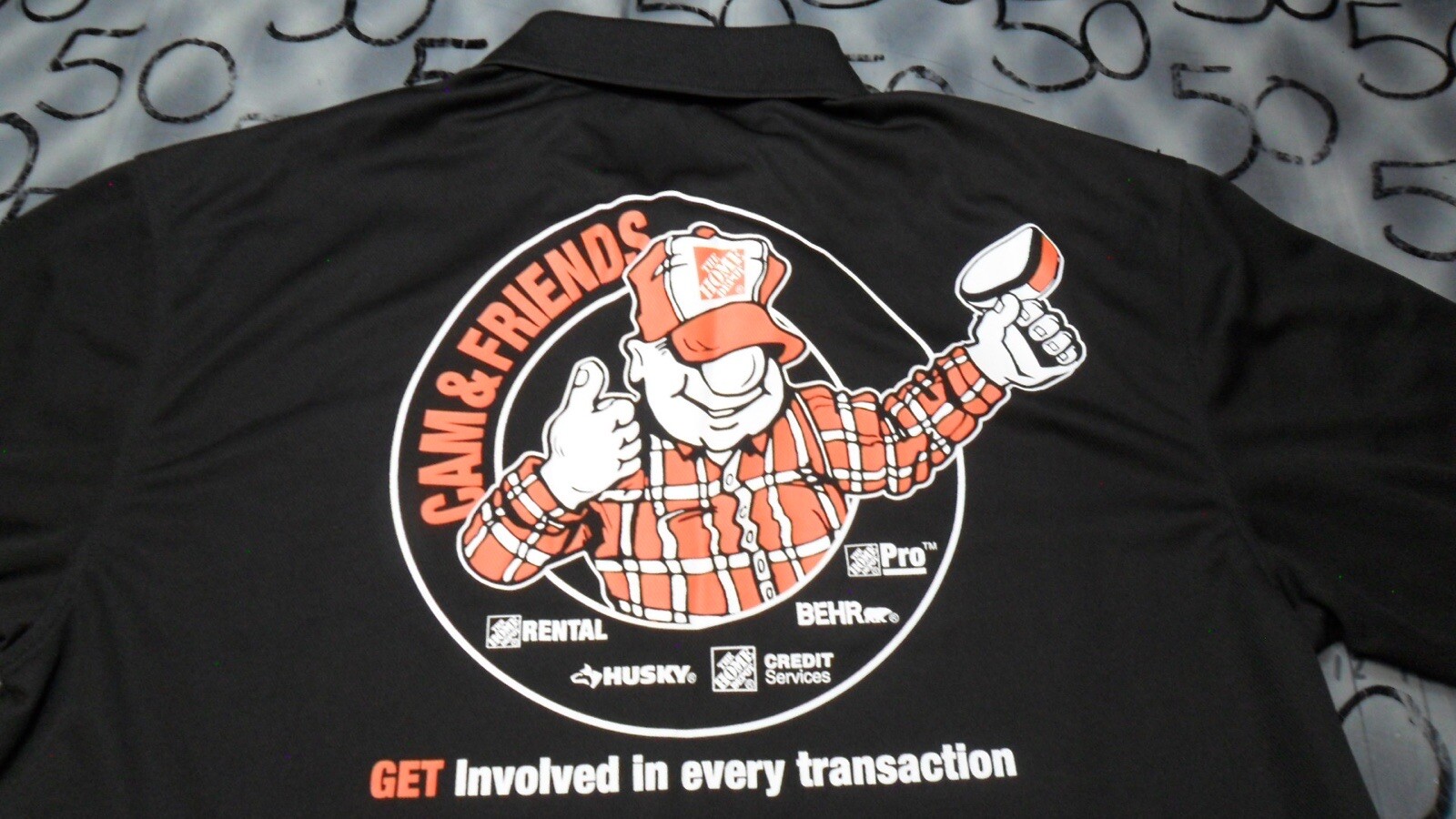 Medium NWOT The Home Depot Cam & Friends Polo Shirt