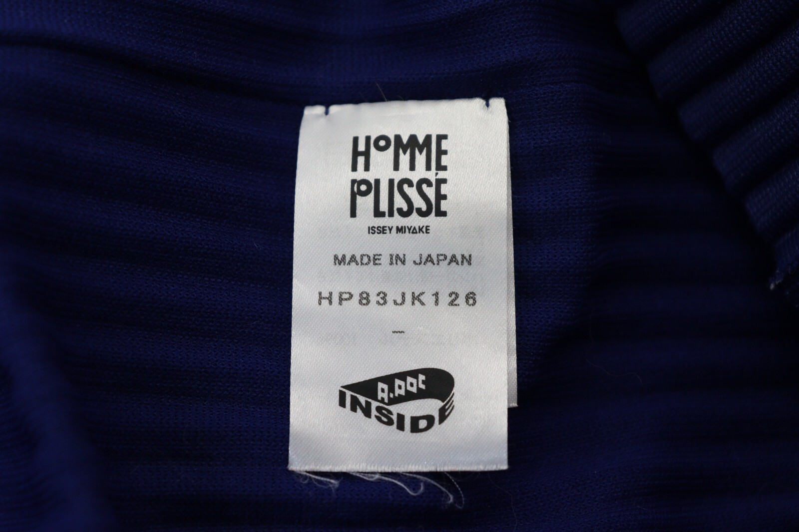 Authentic HOMME PLISSE ISSEY MIYAKE Blue Half Sleeve Men’s Tee Top 160 9157