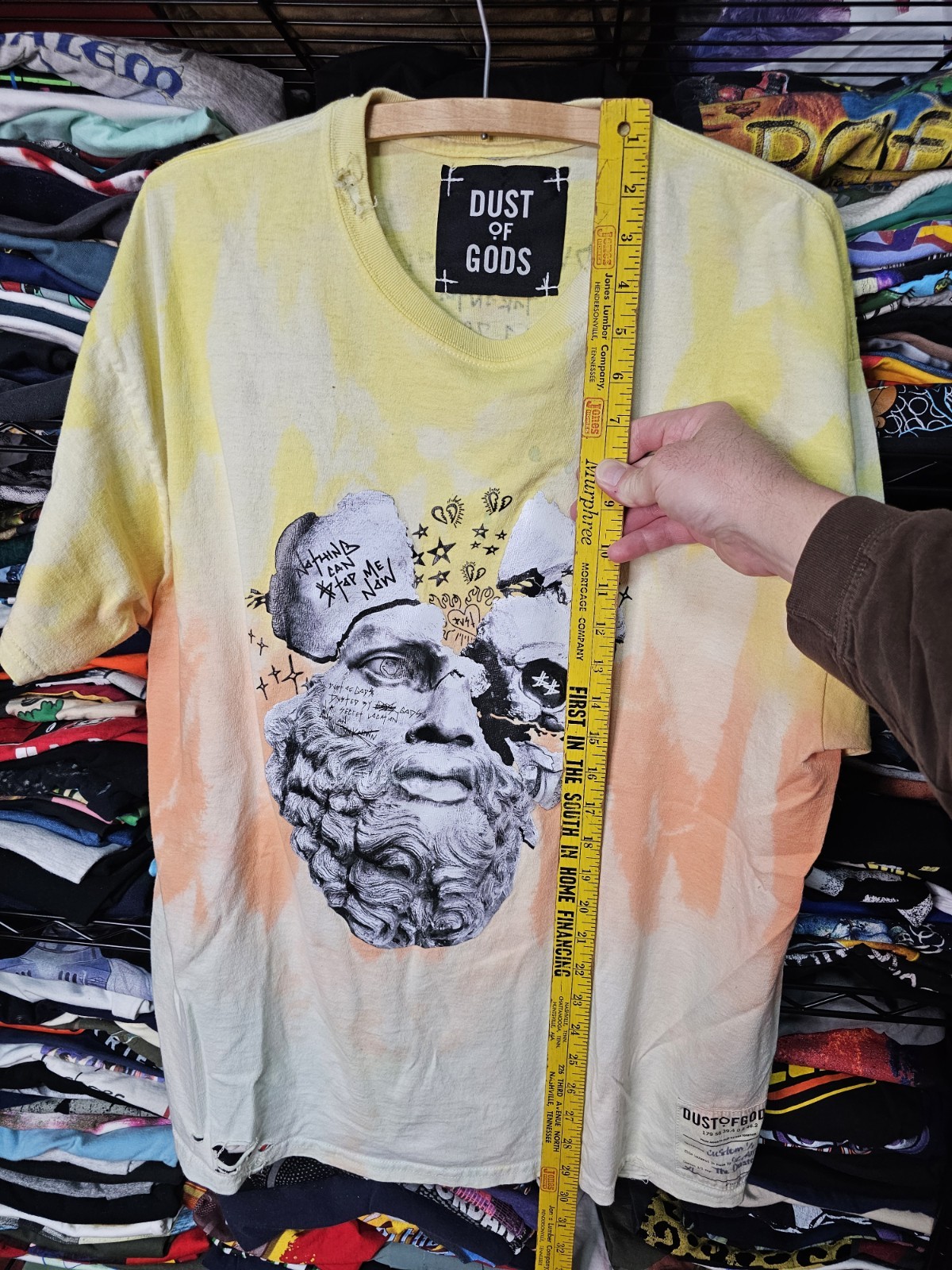 Dust OF Gods Mens XL Rare Graphic Design 1 Of 1 Distressed Tee Shirt Designer