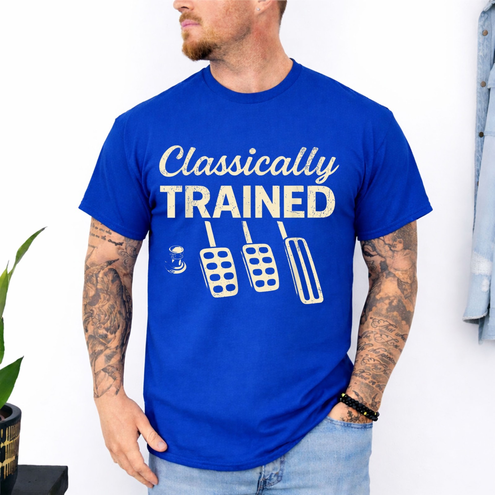 Classically Trained with Dimmer Manual Car Pedals Driving T-Shirt