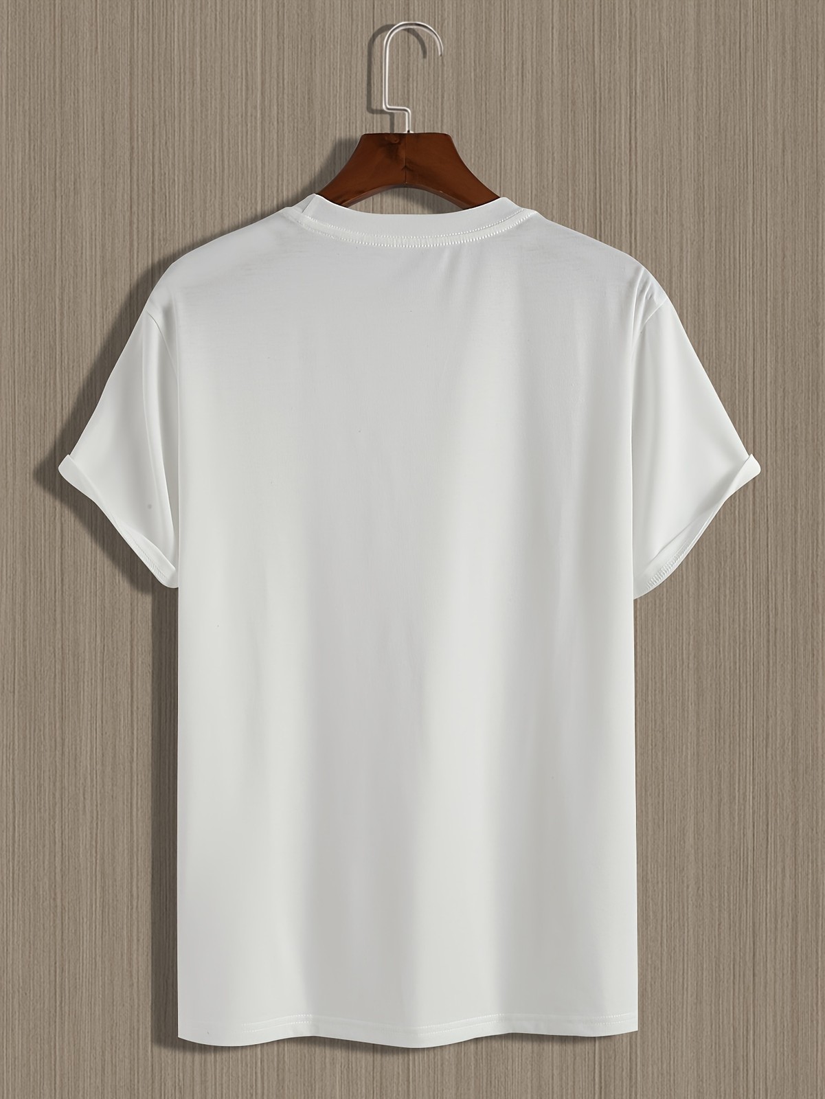 Men Retro Cassette Print T-Shirt – Casual Crew Neck, Slight Stretch, Summer Top♢