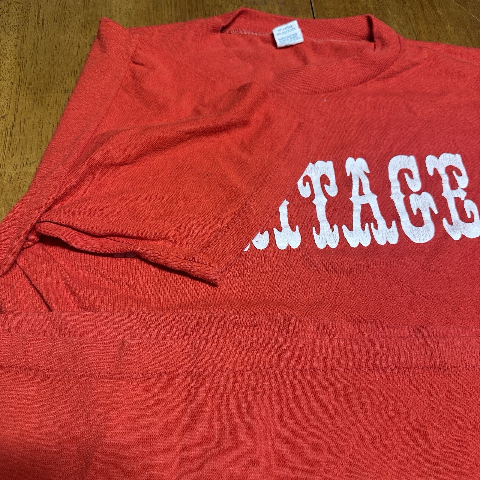 Vintage 80s T Shirt Heritage Red Medium Single Stitch