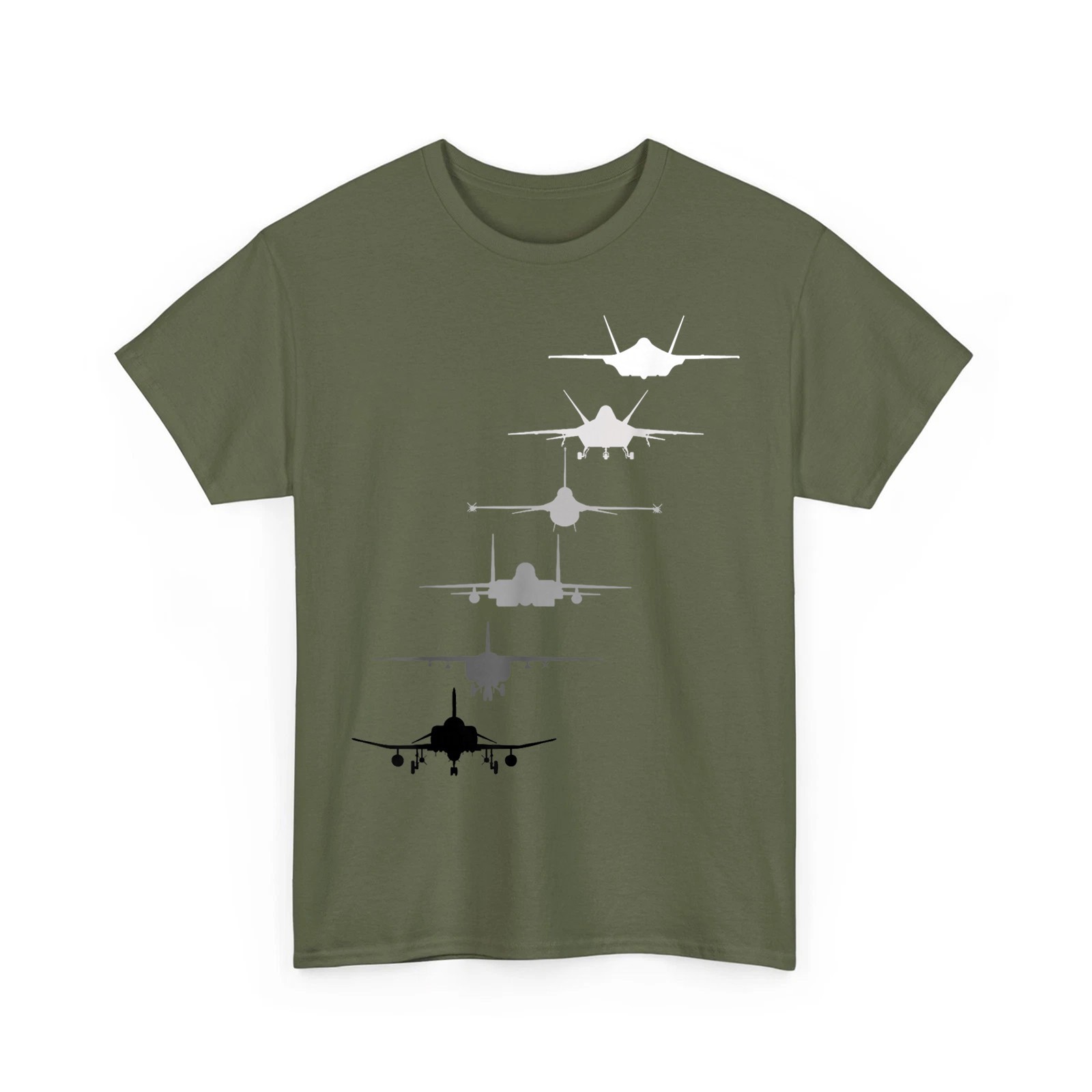 Air Force Fighter Jets F-4 F-111 F-15 F-16 F-22 F-35 Military T-Shirt