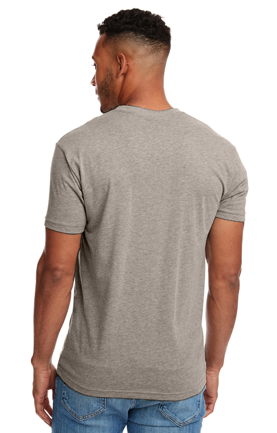 Marky G Apparel N6210 2pk Men’s CVC Crew-Neck Short Sleeve T-Shirt Warm Gray XS
