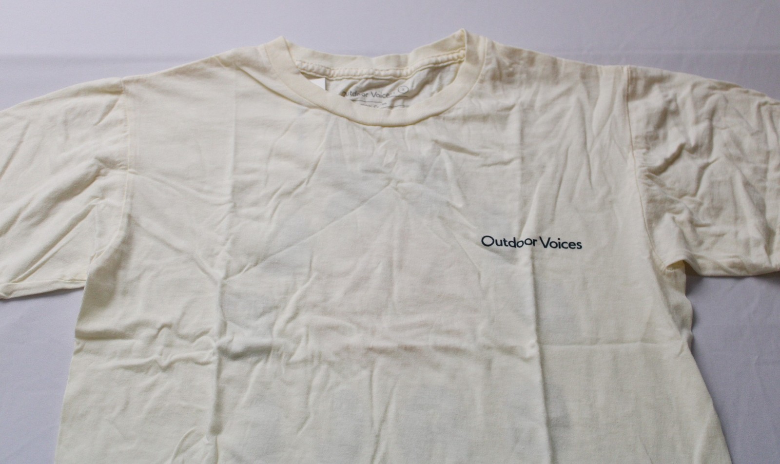 Outdoor Voices Unisex Adults S/S Pickleball Graphic T-Shirt AC2 Ivory Small NWT