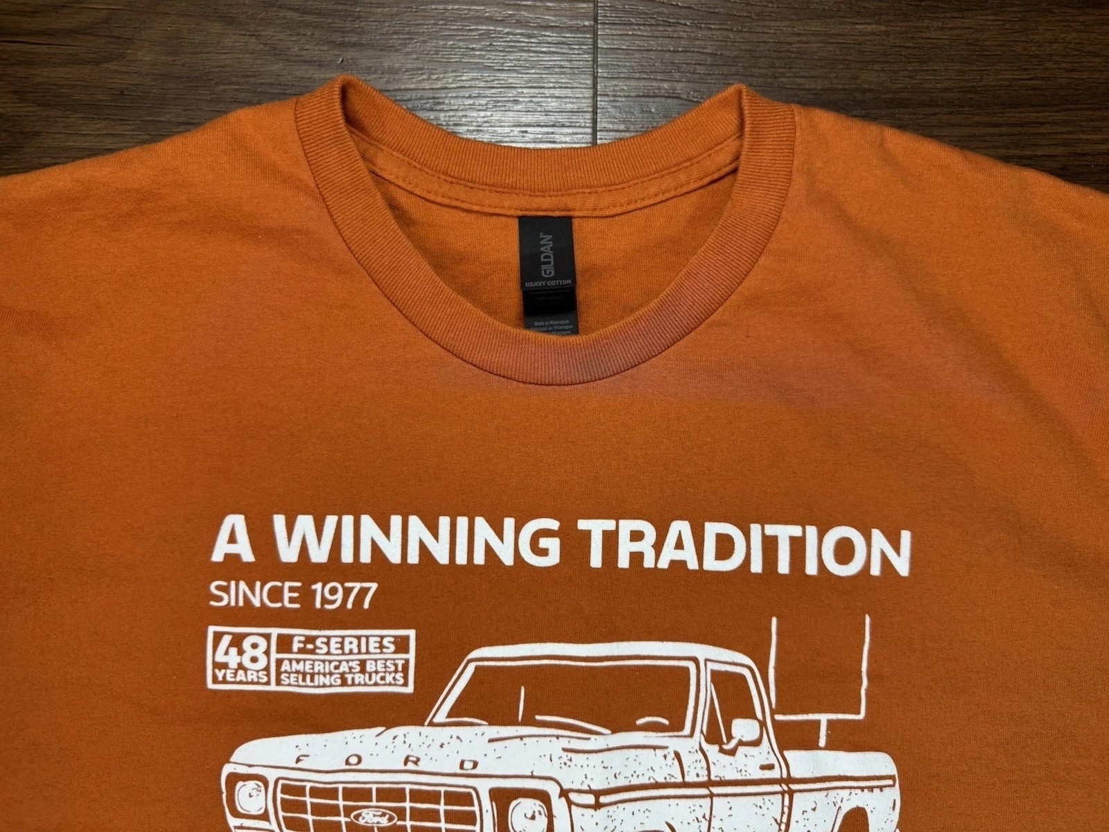 1977 Ford Truck T-shirt ( Texas Longhorns) Size Large – See Description