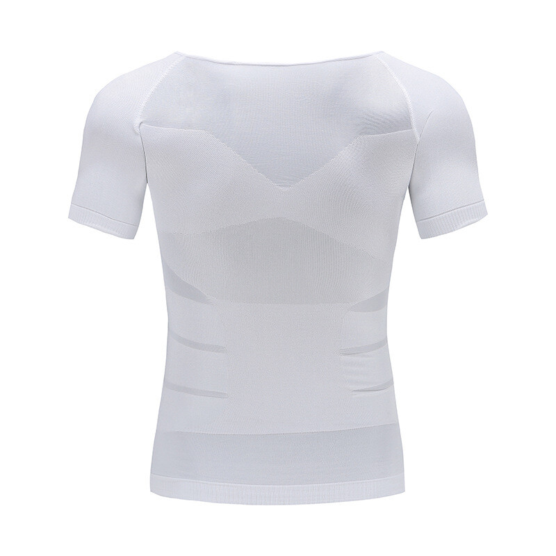 Men Body Slimming Tummy Shaper Underwear shapewear Waist Girdle T-Shirt Vest US