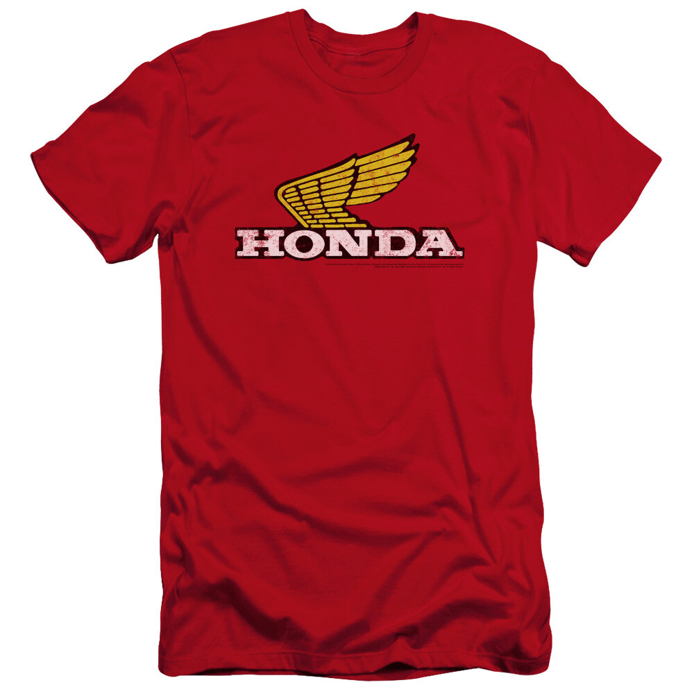 HONDA YELLOW WING LOGO Licensed Adult Men’s Graphic Tee Shirt SM-5XL