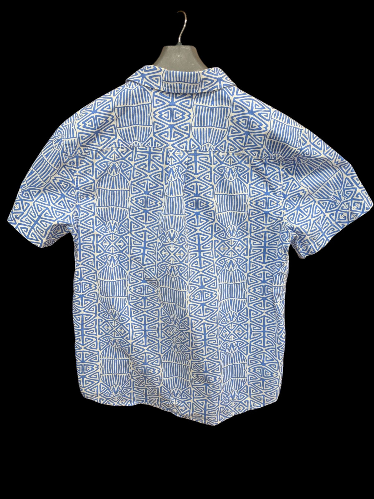 Prana Button Up Short Sleeve Organic Cotton/Recycled Polyester Medium