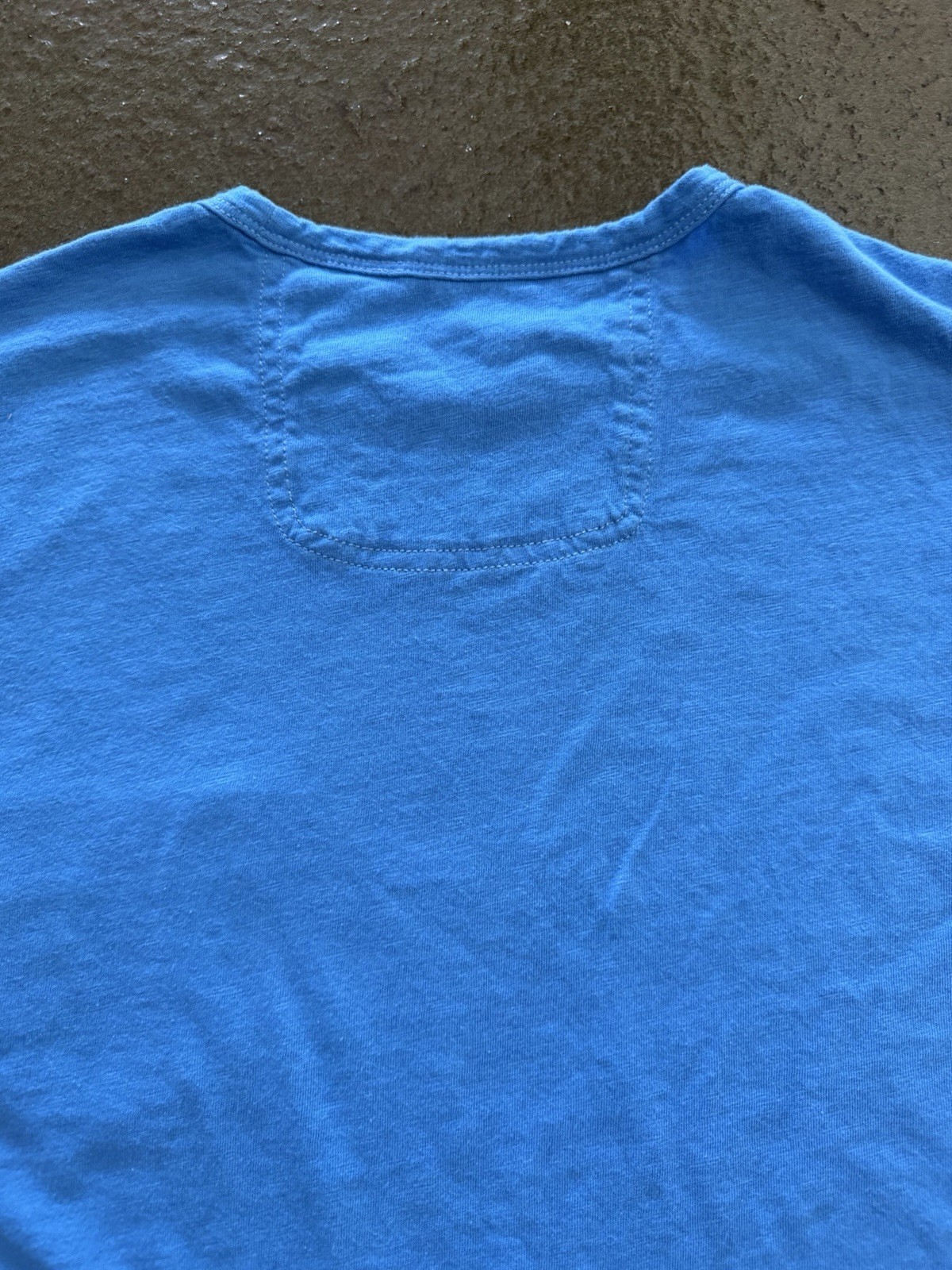 Tommy Bahama Men’s Blue Crew Neck Short Sleeve Pocket Logo Tee Cotton Knit S/P