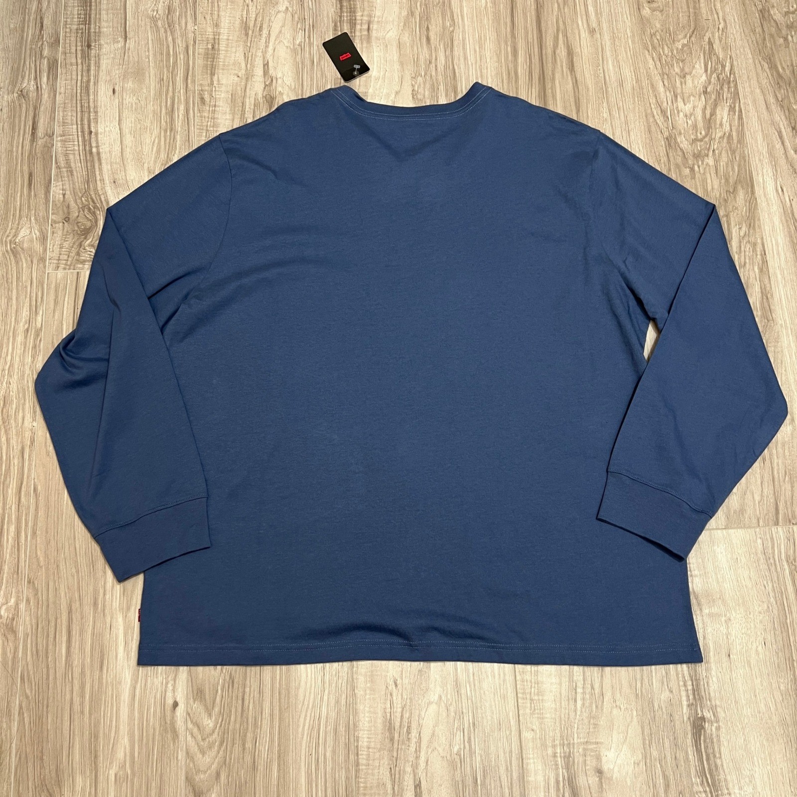 Levi’s Men’s Size 2XL Long Sleeve Tee Blue Western Graphic Cowboy Mesa Relaxed