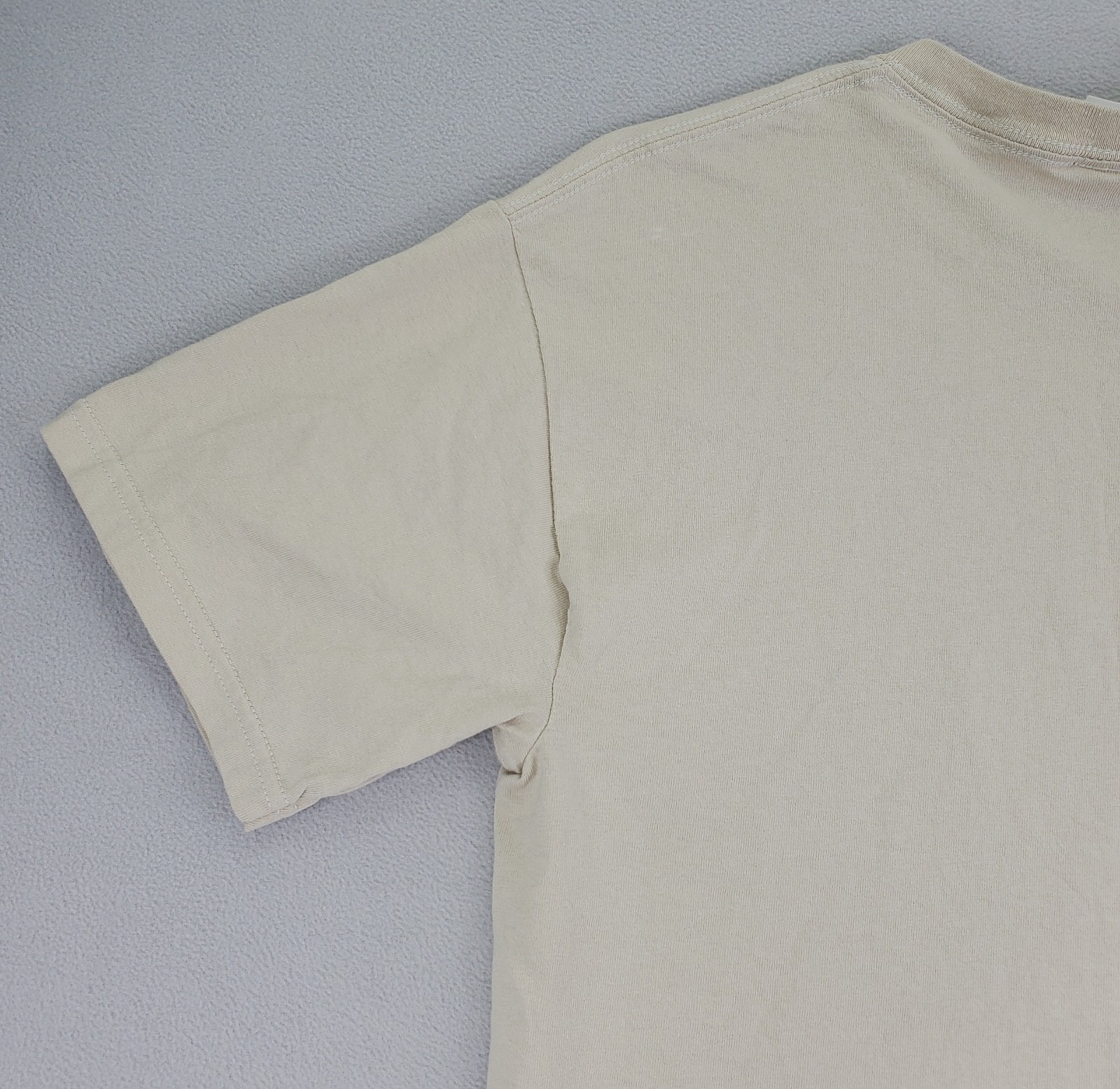 Naturally Optimistic Shirt Mens M Tan Hiking Camping Graphic Gildan Ultra EUC