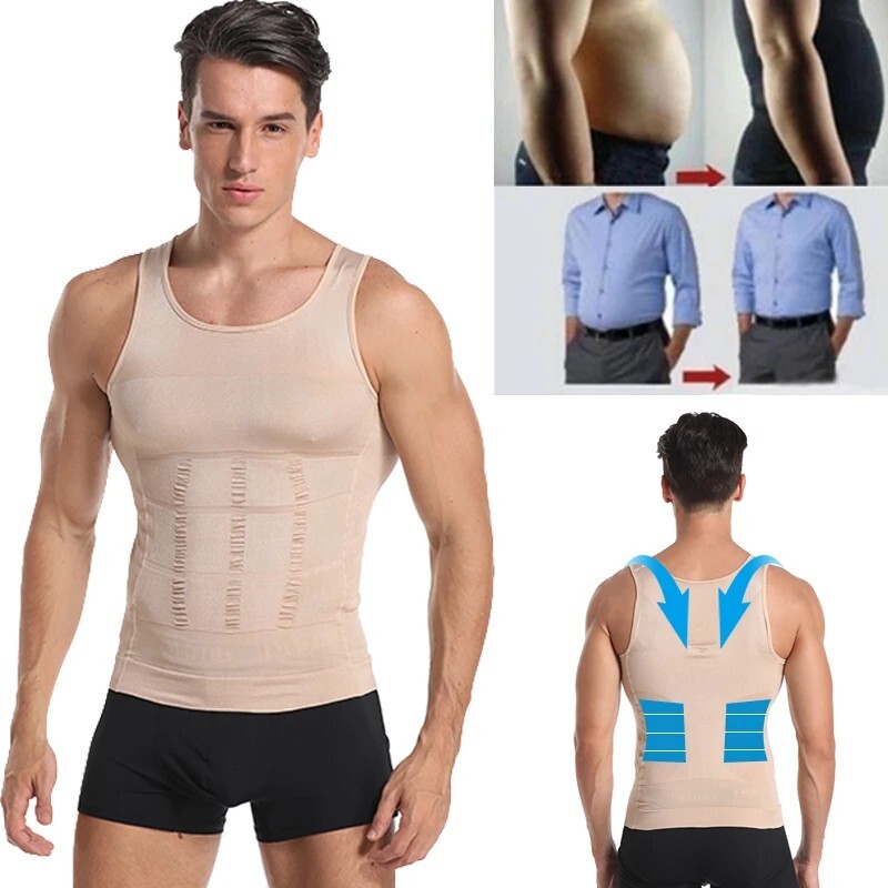 FAJAS Men Body Slimming Tummy Shaper Belly Underwear Shapewear Waist Girdle Vest