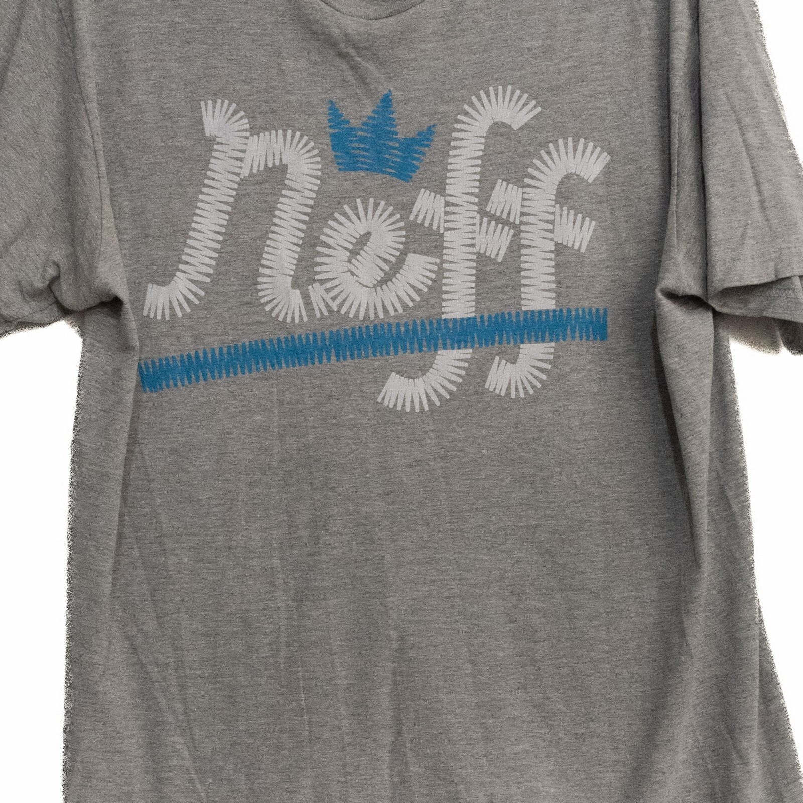 Neff Mens Gray T-Shirt Crew Neck Short Sleeve Graphic Pullover Machine Wash L