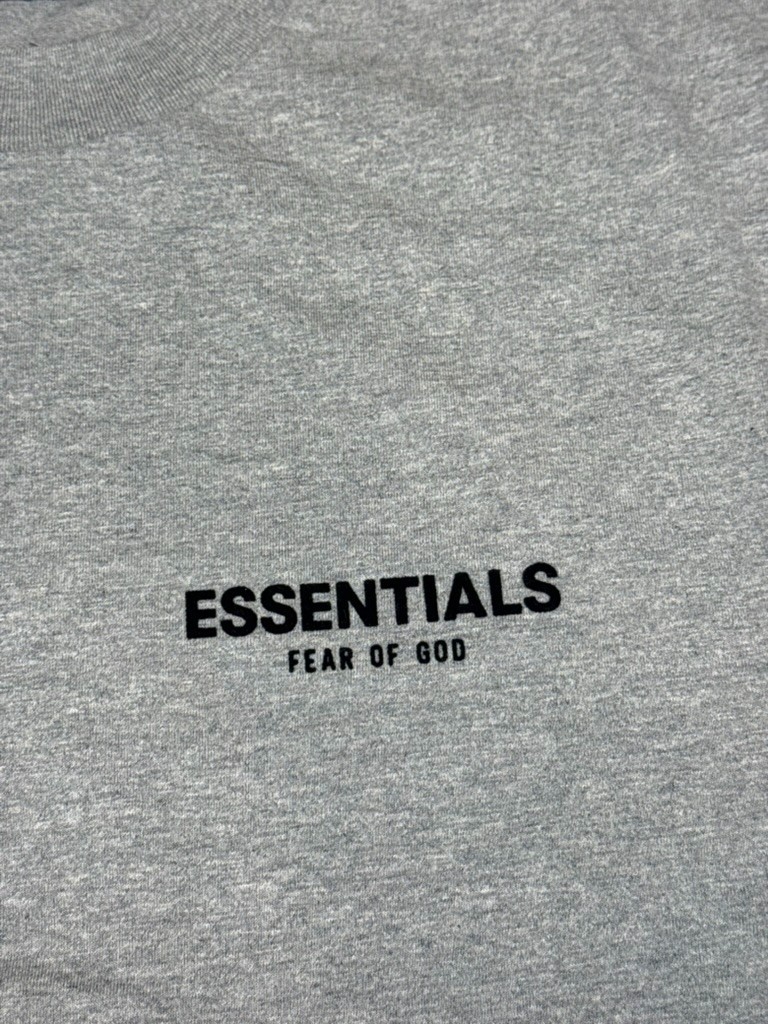 Fear of God Essentials Dark Oatmeal Gray T-Shirt SS22 100% Authentic