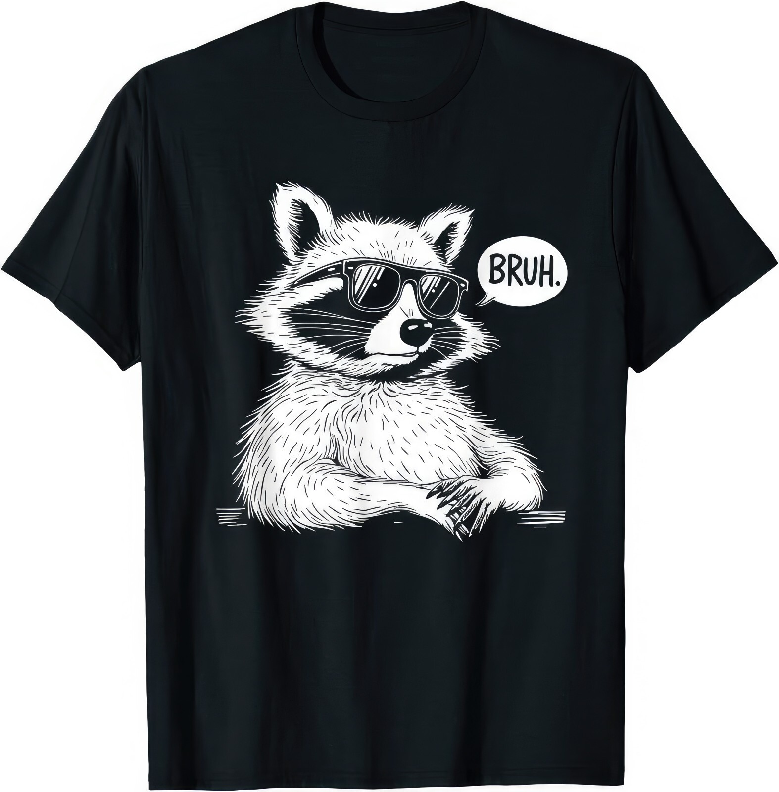 Raccoon Bruh Funny Joke Humour Gift T Shirt
