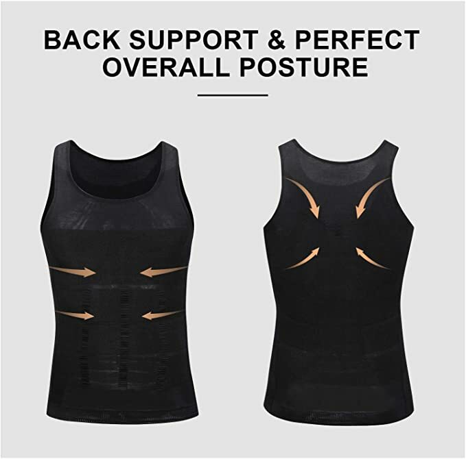 # Men’s Body Shaper Slimming Shirt Compression Sauna Vest Elastic Slim Shapewear